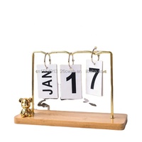 Moderne Simple Ins Vent Ours Page Tournant Calendrier Maison Salon Calendrier De Bureau Décoration Bureau Décorations Créatives