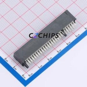 5-2362375-3 Gold Finger Connector Through hole Component (THT),P=1mm Connector 1mm 98P Through Hole Phosphor Bronze - Product Image 2