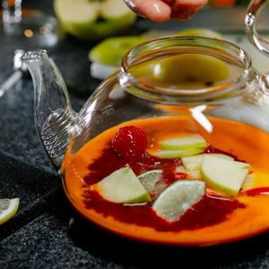 Прямая поставка с завода CnGlass, 22 унции, чайный чайник из боросиликатного стекла, безопасная плита с ситечком, набор для кофе и чая - Product Image 5