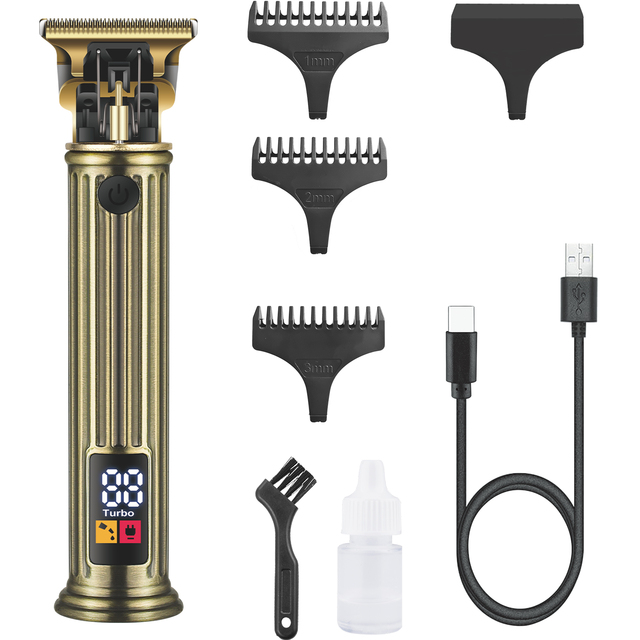 JAMAKY Professional Electric Beard Trimmer Lithium Battery Stainless Steel Blades IPX1 Waterproof 180 Minutes Runtime-Men's Hair