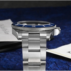 Montre de plongée classique pour homme San Martin SN0111GB 40 mm en acier inoxydable, mouvement automatique japonais NH35, saphir, étanche 200 m - Product Image 5