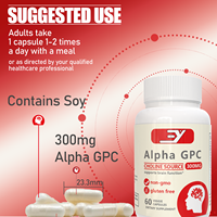 Capsules d'acide alpha-lipoïque GMP 300 mg, extrait végétal (60 capsules), sans OGM, sans gluten, améliore la mémoire, complément pour le sommeil pour adultes