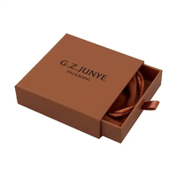 Caja de Regalo de Lujo con Logotipo Personalizado para Joyería, Anillos y Collares, Caja Rígida de Papel Reciclado con Forro de Esponja para Artículos Pequeños