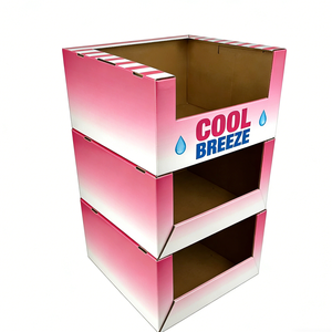 Espositore <span class=keywords><strong>per</strong></span> Calzini in Cartone Ondulato Ecologico dal Design Moderno Personalizzato <span class=keywords><strong>per</strong></span> Prodotti da Supermercato - Product Image 3