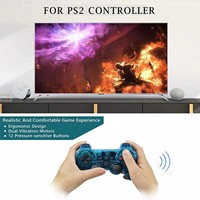 Control Inalámbrico para PS2/PS1, Gamepad con Doble Vibración para Sony Playstation 2, Joystick USB para PC y Consola de Juegos
