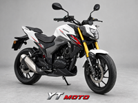 Moto sportive naked Streetbike DR150cc, bicylindre en parallèle, refroidissement liquide, ABS, Japon, vitesse maximale >80 km/h