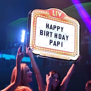 Logo personalizzato APP programmabile a scorrimento LED Message Board segno <span class=keywords><strong>Vip</strong></span> Display schermo bottiglia di servizio segno presentatore per Nightclub - Product Image 5