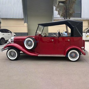 Auto Clásico Rojo Personalizado con Capota Negra, Vehículo de Turismo Elegante de Alto Rendimiento, Legal para Circular en la Calle, con Nueva Energía - Product Image 5