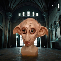 Masque réaliste de Dobby pour adultes, costume en latex, tenue de fête, Halloween, unisexe, elfe domestique, accessoires de fantaisie