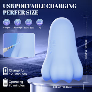 <span class=keywords><strong>Vibrator</strong></span> Puting Cair Silikon Baru Multi Kecepatan Tahan Air Pemijat Payudara Mainan Dewasa untuk Wanita Alat Kenikmatan Pribadi - Product Image 3