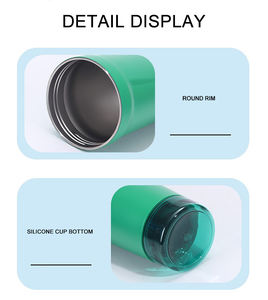 Nuevo Vaso Mezclador de Proteínas con Tapa de Flujo Rápido y Base Aislada de Acero Inoxidable, a Prueba de Fugas, de 20 oz, para Polvo Pre-Entrenamiento - Product Image 5