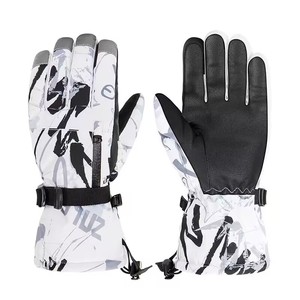 <span class=keywords><strong>Guantes</strong></span> de <span class=keywords><strong>nieve</strong></span> impermeables de invierno para hombres y mujeres, <span class=keywords><strong>guantes</strong></span> de snowboard para snowboard, esquí, bolsillo con cremallera, <span class=keywords><strong>guantes</strong></span> de esquí para pantalla táctil - Product Image 2
