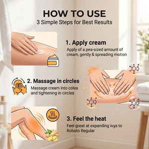 KUZEE Crème Ultra Hydratante Premium Effet Chaleur Intensif, Lotion Corporelle Raffermissante et Sculptante Anti-Cellulite pour Entraînement, Femme et <span class=keywords><strong>Homme</strong></span>, Action Rapide - Product Image 4