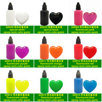 Pâte de couleur en résine époxy 27 couleurs 50g/bouteille à presser Pigment de résine opaque Résine époxy solide hautement concentrée Pigment liquide pour bricolage