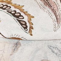 Nappe ronde de mariage personnalisée en tissu lavable tissé en coton et polyester ivoire décoratif d'intérieur moderne pour maison