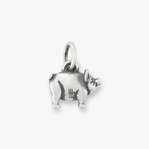 Encantadores Dijes de Cerdo DIY de Plata de Ley 925, Colgantes de Granja <span class=keywords><strong>para</strong></span> Niños y Amantes de Mascotas, Dijes Personalizados - Product Image 3