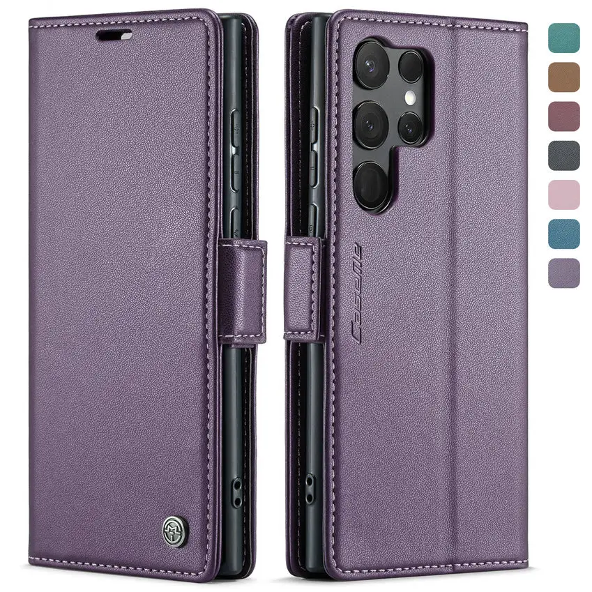 CaseMe 2023 portafoglio personalizzato in pelle PU porta carte di credito con custodia per cellulare R20 Retro Luxury Book per iPhone 13 Pro Max 12 11