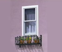 Ventanas Corredizas Simples de Aluminio Serie 83 con Vidrio Tintado, Marco de Acero y Conexión de Esquina para Mayor Durabilidad