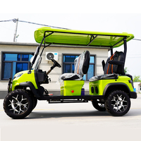 Voiturette de golf tout-terrain à essence 300cc 4 places, chariot de chasse à essence pour ferme, villa, usage privé
