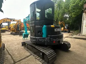 RTS!! 99% nova escavadeira usada KOBELCO SK55SR 5 Ton Mini 2023 Japão Nova Chegada EPA CE Bom Estado Venda quente Baixa Horas de Trabalho