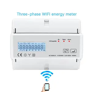 Compteur d'énergie multifonction à Angle de Phase triphasé relais télécommande Tuya WIFI watteur-heure