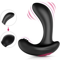 Drahtloser, ferngesteuerter, vibrierender, aufblasbarer Analplug aus Silikon für Männer und Frauen – Analperlen-Buttplug