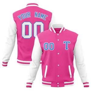 Veste varsity unisexe décontractée ample coupe oversize coupe-vent col mandarin et boutons en corne couleurs et logo personnalisés saison hiver - Product Image 4