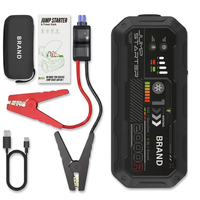 Boltpower Démarreur de Voiture Portable 12V 2000A 16000mAh Batterie au Lithium Booster Power Bank Lumière LED pour Tous Véhicules 12V Essence Diesel