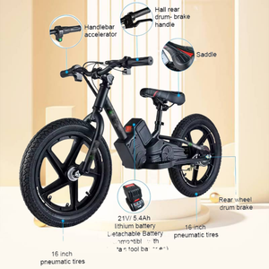 Équilibrage 16 pouces Pneu Vélo Électrique Cycle Batterie Au Lithium E Équilibré Toddler Filles Bébé Enfants Enfants Balance Bike Enfants - Product Image 2