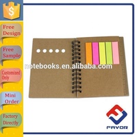 Marché de la papeterie de Yiwu Exporte Bloc-notes autocollants colorés avec un design élégant