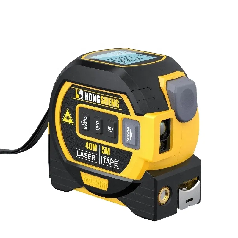 Medidor de distância a laser 3 em 1, instrumento de medição digital medidor de distância a laser fita métrica área e ferramenta de volume