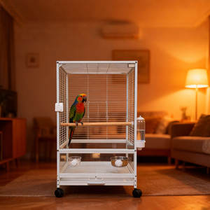 <span class=keywords><strong>Cage</strong></span> à oiseaux très vendue, cages pour animaux de compagnie, <span class=keywords><strong>cage</strong></span> simple, double et triple étage avec base pour l'élevage et la vie des perroquets - Product Image 3