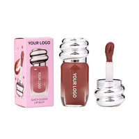 Gloss à lèvres brillant personnalisé avec logo, longue tenue, hydratant, transparent, non collant, gloss volumateur minéral, marque privée