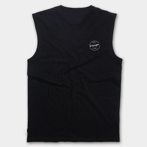 Summer Custom Print Logo New Black Cotton Workout Men <b>Sleeveless</b> T Shirt Oversize Cut Off Fitness Gym Tank <b>Top</b> Men - Product Image 5