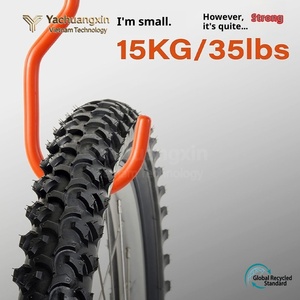Orange <b>Plastic</b> Slip <b>Hook</b> 5.9 Inch With Screw Base Powder Coated Finish - Product Image 6