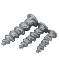 Dildo en silicone spiralé à design profilé et cannelé, modèle de plug anal pour pénétration profonde ; Convient pour usage prolongé anal et vaginal