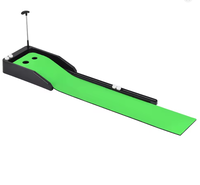 Tapis de putting d'intérieur pour le golf, améliore la précision et la vitesse, mini-tapis de putting, aide à l'alignement pour le golf