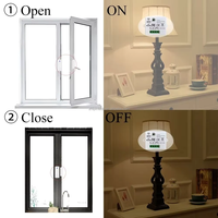 Modul Sensor Pintu Jendela Mini Set Saklar Lampu RF 433MHz 110V 220V 10A Saklar Kontrol Jarak Jauh untuk Otomatisasi Rumah Pintar
