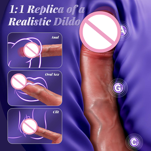 Dildo Realistico Giocattolo Sessuale Elettrico con Ventosa in Morbida Carne Pene Realistico Masturbatore Vibratore Giocattolo Sessuale - Product Image 3