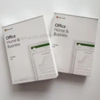 Office Hogar y Empresas 2019 para PC, Caja Original en Inglés, Activación 100% Global, Clave de Licencia en Línea para Office 2019 HB, Paquete Completo
