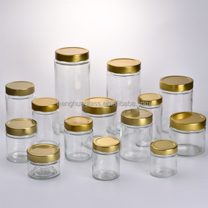 Vòng Hình Dạng 300Ml 10Oz Lọ Thủy Tinh Cấp Thực Phẩm Nhỏ Mật Ong Mứt Nước Sốt Lọ Với Nắp Kim Loại Cho Kẹo Đường Dưa Lưu Trữ Hoặc Đóng Gói - Product Image 5