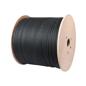 Cavo Piatto in Fibra Ottica FTTH per Interni, 4 Fibre, 2F G652D G657A1, 1KM, Guaina LSZH, Filo Portante in Acciaio Zincato - Product Image 2