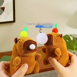 Lindo Kappi Bala oso muñeca Popular Internet burbuja soplado llavero de felpa PP algodón relleno colgante regalo Kawaii máquina muñeca - Product Image 3