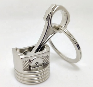 Piston Keychain Auto Parts Keyring Car Accessories <strong>Engine</strong> Gifts - Product Image 2