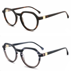 Monturas de gafas de acetato óptico alto, anteojos de lujo con lentes transparentes para hombres y mujeres, computadora Vintage, estilo <span class=keywords><strong>Johnny</strong></span> <span class=keywords><strong>Depp</strong></span> - Product Image 1