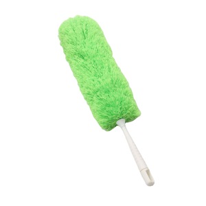 Plumeau électrostatique flexible avec manche blanc pour le nettoyage domestique et l'élimination de la poussière - Product Image 5