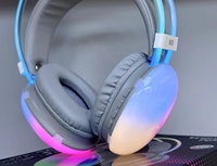 Casque de jeu rétroéclairé RVB PG580 de haute qualité avec son clair et microphone intégré, adapté aux joueurs sur PC