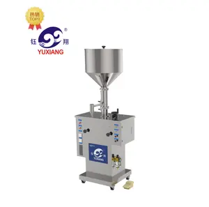 2023 hot sale semi automatic Pneumatic cosmetic cream shampoo paste honey toothpaste liquid filling machine