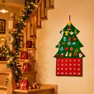 Árbol <span class=keywords><strong>de</strong></span> <span class=keywords><strong>Navidad</strong></span> <span class=keywords><strong>de</strong></span> Fieltro DIY, Calendario <span class=keywords><strong>de</strong></span> Adviento <span class=keywords><strong>de</strong></span> 24 Días, Calendario <span class=keywords><strong>de</strong></span> Cuenta Regresiva para Colgar en la <span class=keywords><strong>Pared</strong></span>, Bolsillos para Decoración <span class=keywords><strong>de</strong></span> Habitaciones y Aulas - Product Image 3
