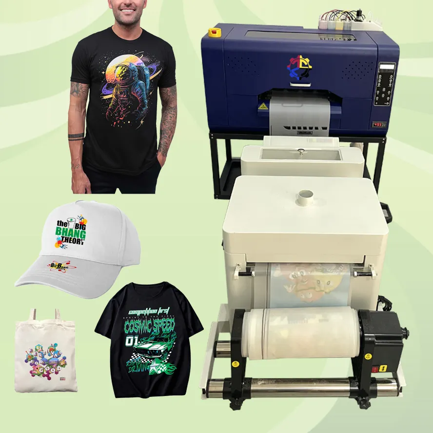 Machine d'impression sur tissu T-Shirt Shaker de poudre Dtf semi-automatique 30cm Imprimante Dtf 2023 avec logiciel Rip